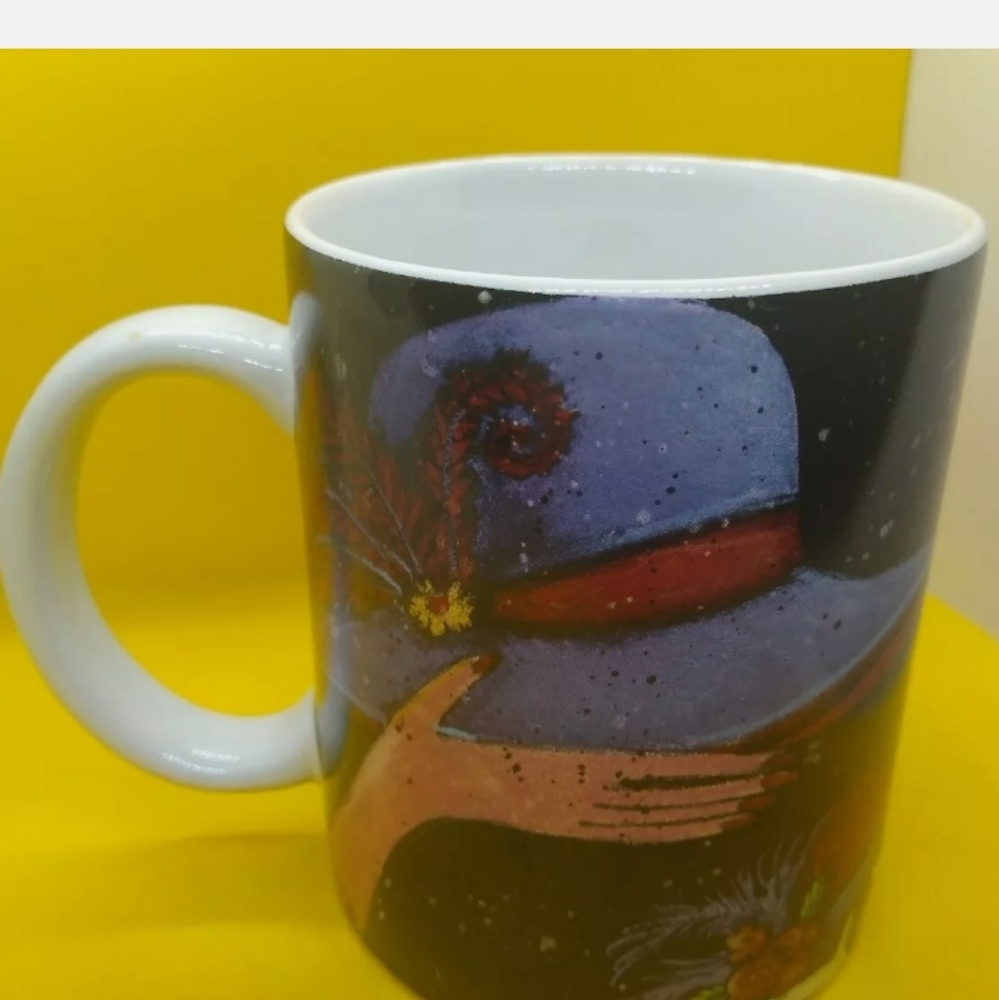 Lang & Wise Susan Winget Red Hats Mug 2004 Purple
